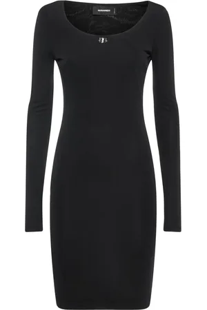 Dsquared2 Viscose Jersey Crepe Short Dress