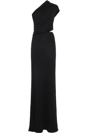 Dsquared2 Viscose Jersey Crepe Long Dress