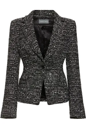Alberta Ferretti Single Breasted Tweed Jacket