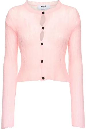 Msgm Open Work Crop Cardigan