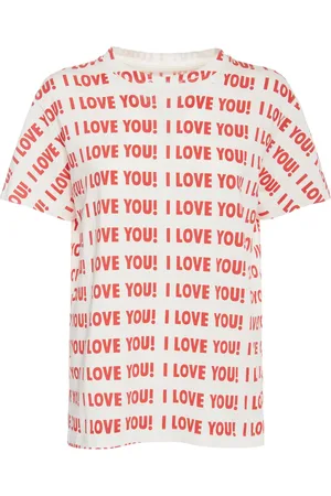 BLUMARINE Printed Jersey Short-sleeved T-shirt
