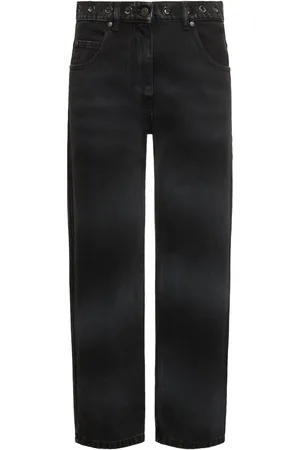 Msgm Embellished Denim Midrise Straight Jeans