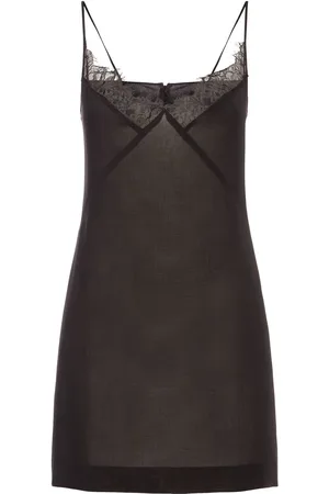 BLUMARINE Wool Gauze Mini Dress