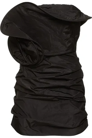MAGDA BUTRYM Strapless Gathered Silk Mini Dress