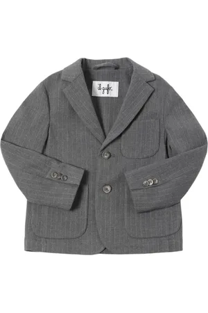 Il gufo Viscose Blend Pinstripe Jacket