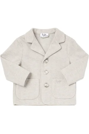 Il gufo Viscose Blend Herringbone Jacket