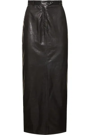 Bally Leather Long Skirt