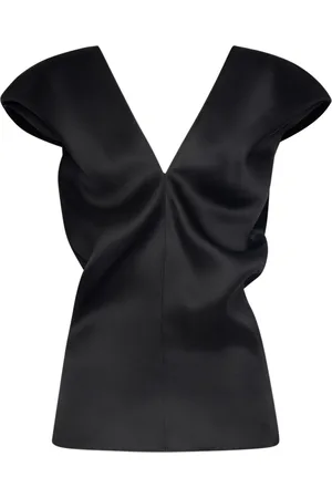 Khaite Ami Silk Satin Top