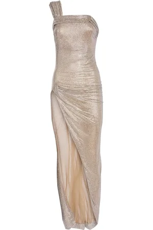 GIUSEPPE DI MORABITO Embellished One Shoulder Long Dress