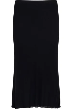 Khaite Leema Viscose Midi Skirt