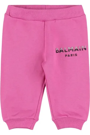 Balmain Cotton Sweatpants W/logo