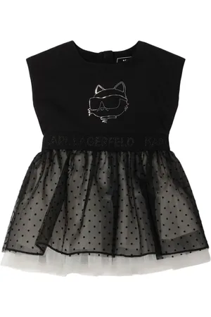 Karl Lagerfeld Milano Jersey & Tulle Dress