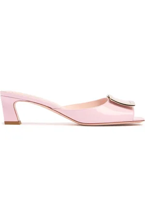 Roger Vivier 45mm Trompette Patent Leather Mules