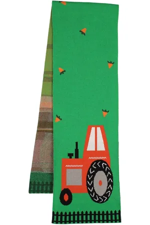 Stella McCartney Intarsia Cotton Blend Scarf
