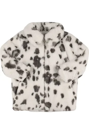 Stella McCartney Printed Faux Fur Coat