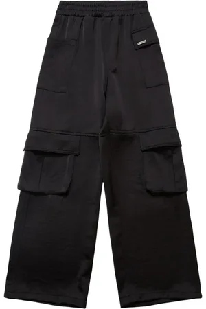 MONNALISA Satin Cargo Pants