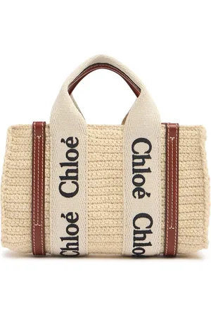 Chloé Mini Woody Crochet Top Handle Bag