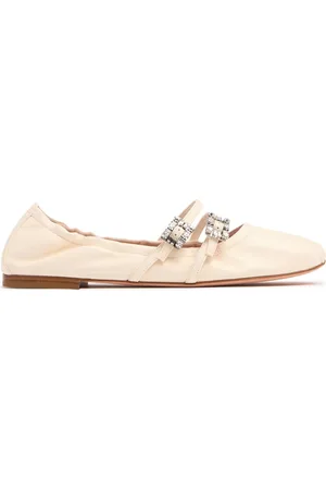 Roger Vivier 5mm Mini Strap Leather Ballerina Flats