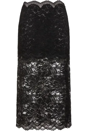 Paco rabanne Stretch Lace Midi Skirt