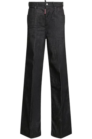Dsquared2 Traveller Mid Rise Denim Wide Jeans