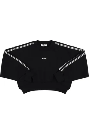 Msgm Logo Cropped Sweatshirt
