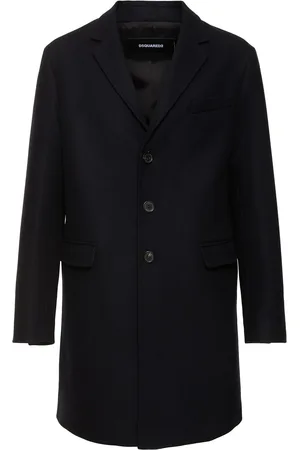 Dsquared2 Felted Wool Blend Soft Shoulder Coat