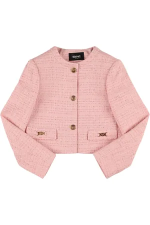 VERSACE Cotton Blend Tweed Jacket