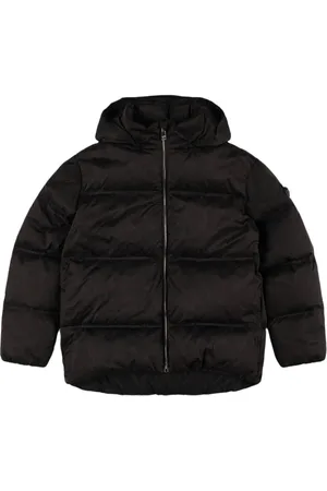 VERSACE Hooded Poly Down Jacket