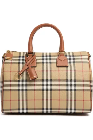 Burberry Medium Bowling Check Top Handle Bag