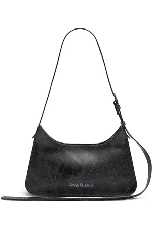Acne Studios Mini Platt Crackled Leather Shoulder Bag