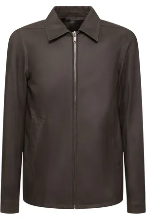 Rick Owens Brad Zip-up Leather Jacket
