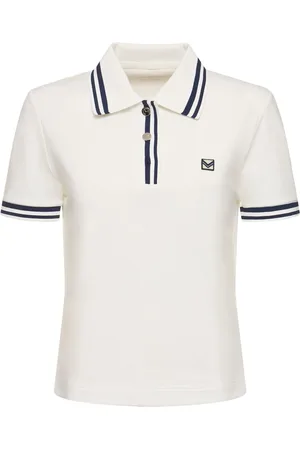 Tory Burch Performance Piquet Cotton Blend Polo