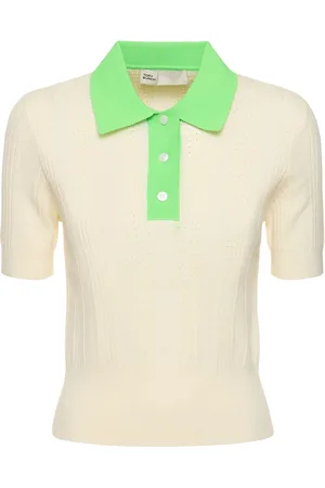 Tory Burch Cotton Pointelle Polo