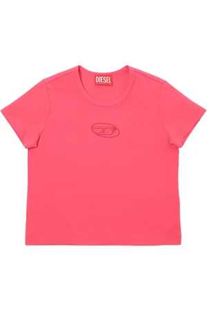 Diesel Cotton Jersey T-shirt W/logo Embroidery