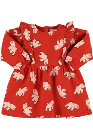 Bobo Choses Bird Print Organic Cotton Dress