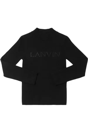Lanvin Viscose Blend Knit Sweater W/logo