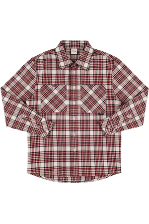 Aspesi Check Print Cotton Shirt