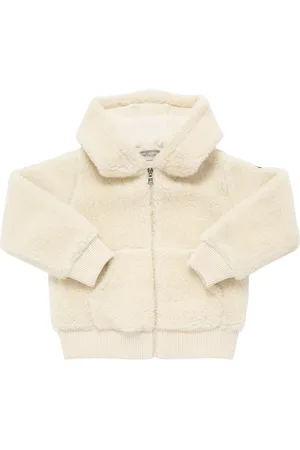 Moncler Tech Teddy Hooded Zip-up Jacket