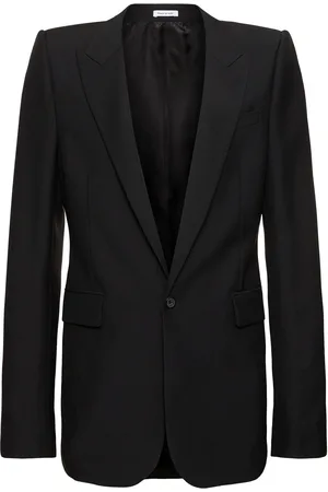 Alexander McQueen Wool & Mohair Stacked Blazer