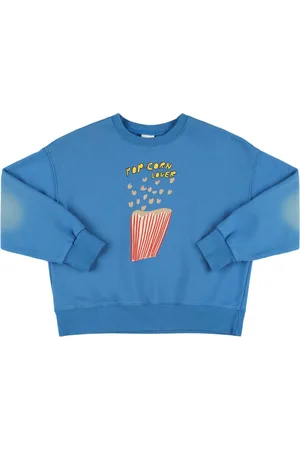 Jelly Mallow Printed Cotton Crewneck Sweatshirt