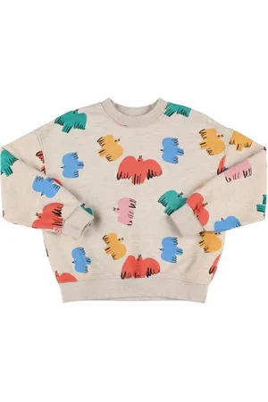 Jelly Mallow Printed Cotton Crewneck Sweatshirt