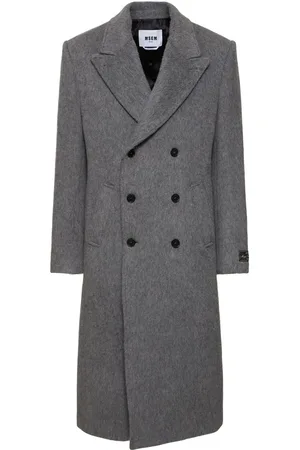 Msgm Wool Mélange Coat