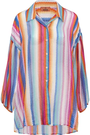 Missoni Chevron Print Cotton & Silk Shirt