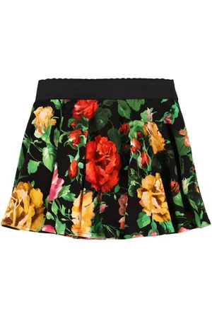 Dolce & Gabbana Printed Stretch Cotton Skirt