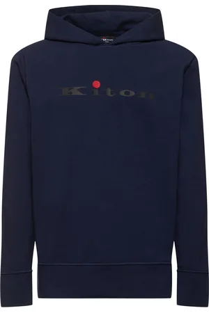 Kiton Cotton Blend Logo Sweatshirt