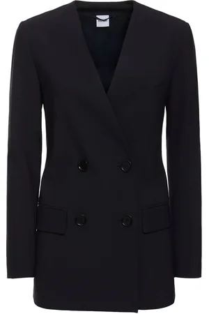 Aspesi Flannel Collarless Blazer