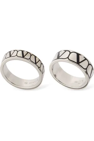 VALENTINO GARAVANI Toile Iconograph Band Ring