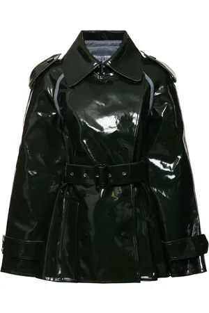 J.W.Anderson Glossy Cotton Trench Coat W/belt