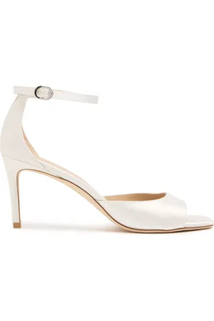 Stuart Weitzman 75mm Nudistia Satin Sandals