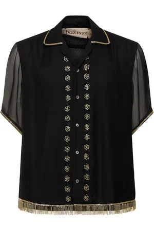 Baziszt Fringe Embellished S/s Shirt